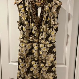 NWT Tracy Reese Silk wild daisy dress